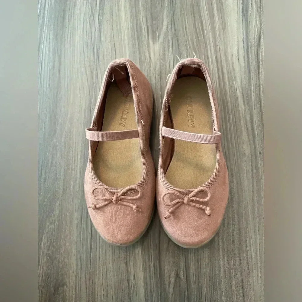 Old Navy Faux-Suede Ballet Flats for Toddler Girls size 7C - Picture 5 of 6